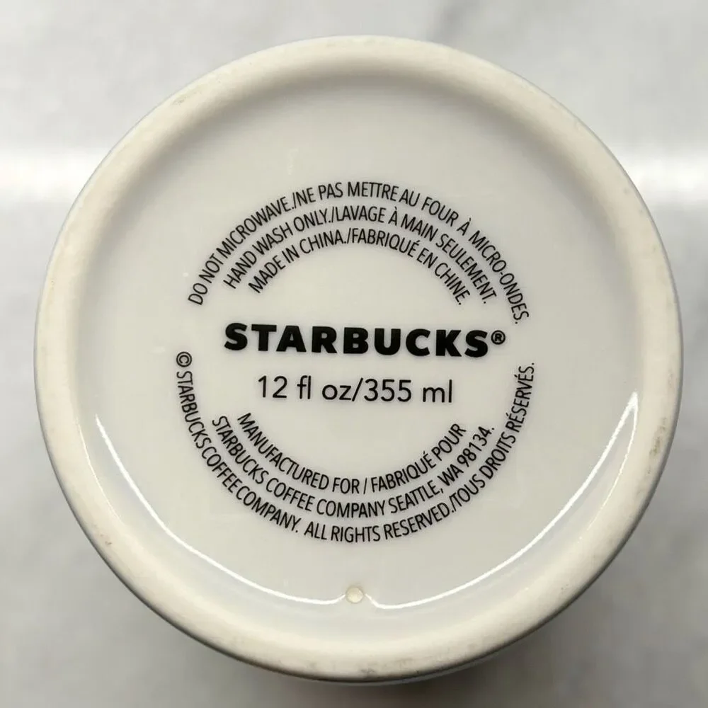 Vintage Starbucks Florida Sunset W/ Pelican Ceramic Coffee Tumbler W/ Lid Multi